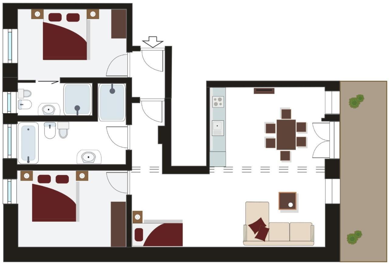 Tyrol Living & Cafe Apartment Nova Levante Bagian luar foto